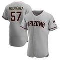 Elroe A.Diamondbacks #57 Eduardo Rodriguez Player Gray Road Stitched Jersey