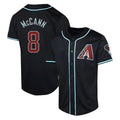 Elroe A.Diamondbacks #8 James McCann Player Black Red Limited Alternate Stitched Jersey