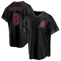 Elroe A.Diamondbacks #8 James McCann Player Black Replica Alternate Stitched Jersey