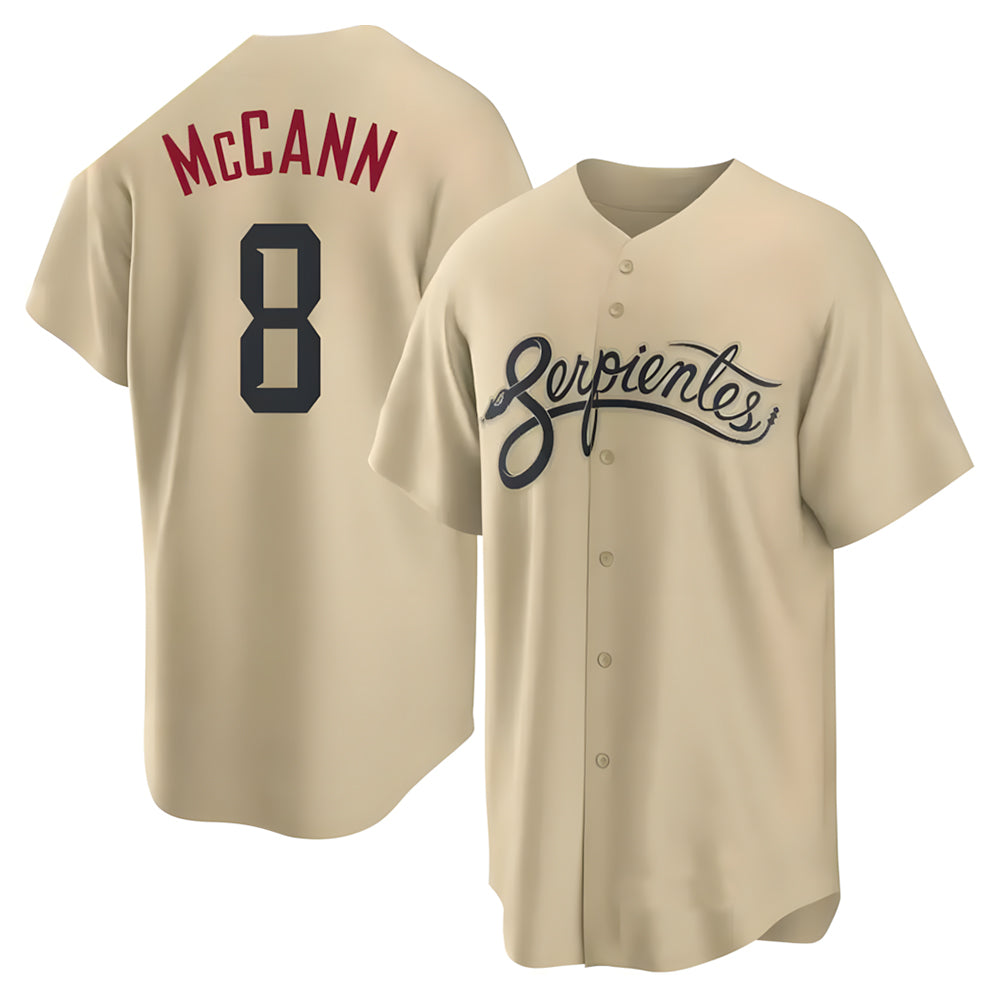 Elroe A.Diamondbacks #8 James McCann Player Gold Replica 2026 City Connect Cool Stitched Jersey