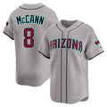 Elroe A.Diamondbacks #8 James McCann Player Gray Limited Alternate Stitched Jersey