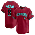 Elroe A.Diamondbacks #8 James McCann Player Red Limited Alternate Stitched Jersey