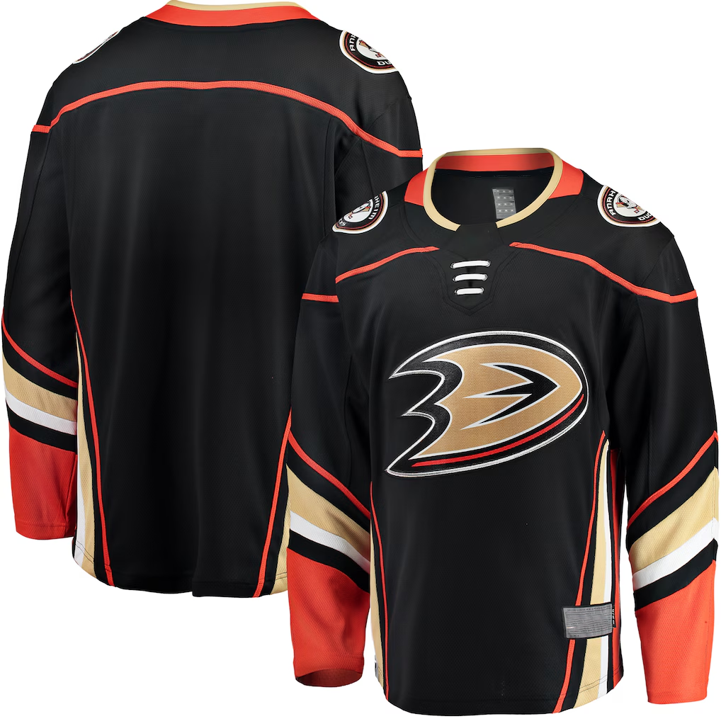 Elroe A.Ducks Black Breakaway Home Jerseys