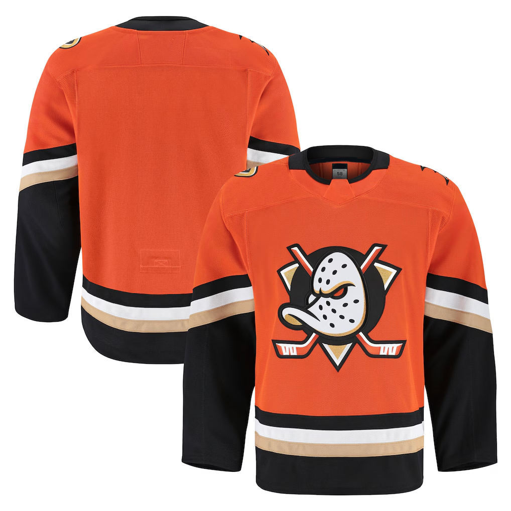 Elroe A.Ducks Orange Home Authentic Pro Jerseys