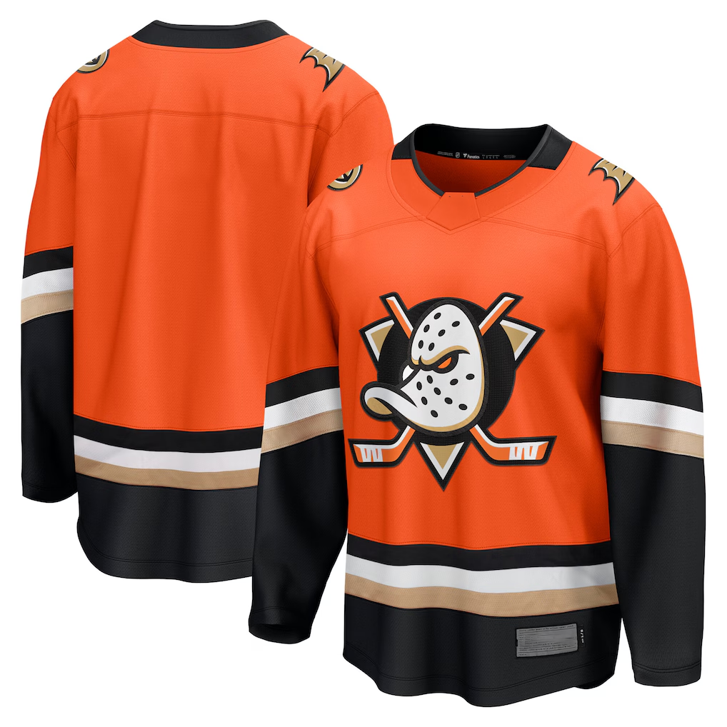 Elroe A.Ducks Orange Home Breakaway Jerseys