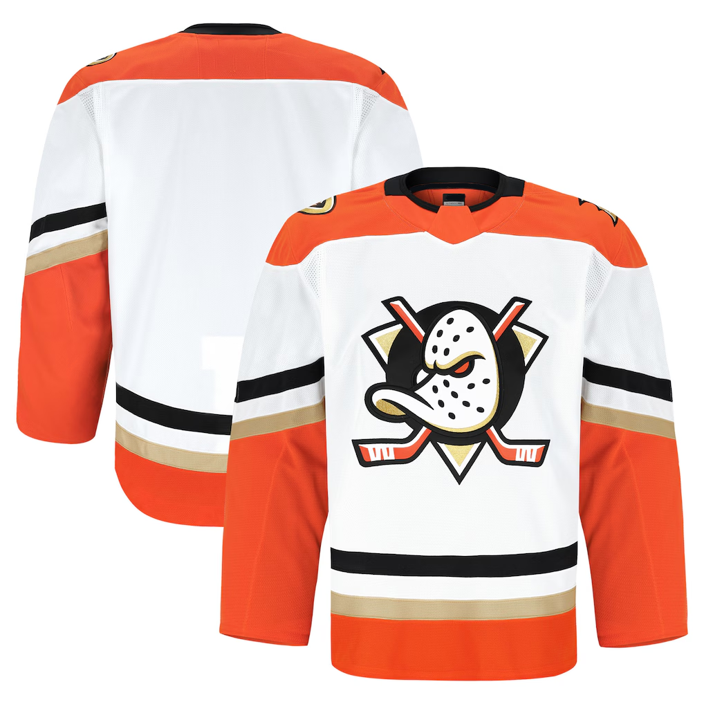 Elroe A.Ducks White Away Authentic Pro Jerseys
