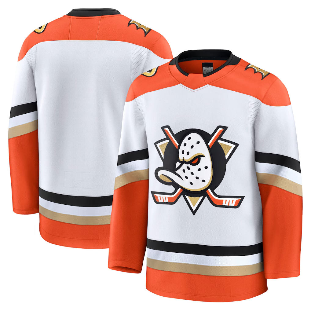 Elroe A.Ducks White Away Premium Jerseys