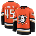 Elroe A.Ducks #45 Beckett Sennecke Orange Home Premium Jerseys