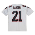 Elroe A.Falcons 1991 #21 Deion Sanders Mitchell & Ness White Authentic Throwback Retired Player Stitched Puhic Jersey