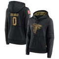 Elroe A.Falcons #0 Divine Deablo Player Black Salute to Service Hoodies Stitched Jerseys
