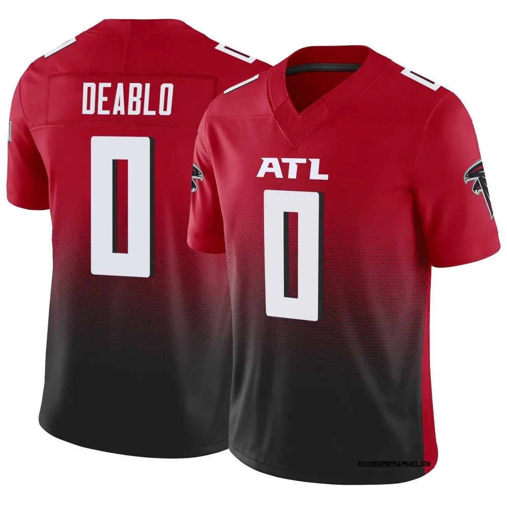 Elroe A.Falcons #0 Divine Deablo Player Red Vapor F.U.S.E. Limited Home Game Stitched Jerseys