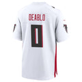 Elroe A.Falcons #0 Divine Deablo Player White Home Game Stitched Jerseys