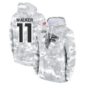 Elroe A.Falcons #11 Jalon Walker Player Arctic Camo Salute to Service Limited Hoodie Stitched Jerseys