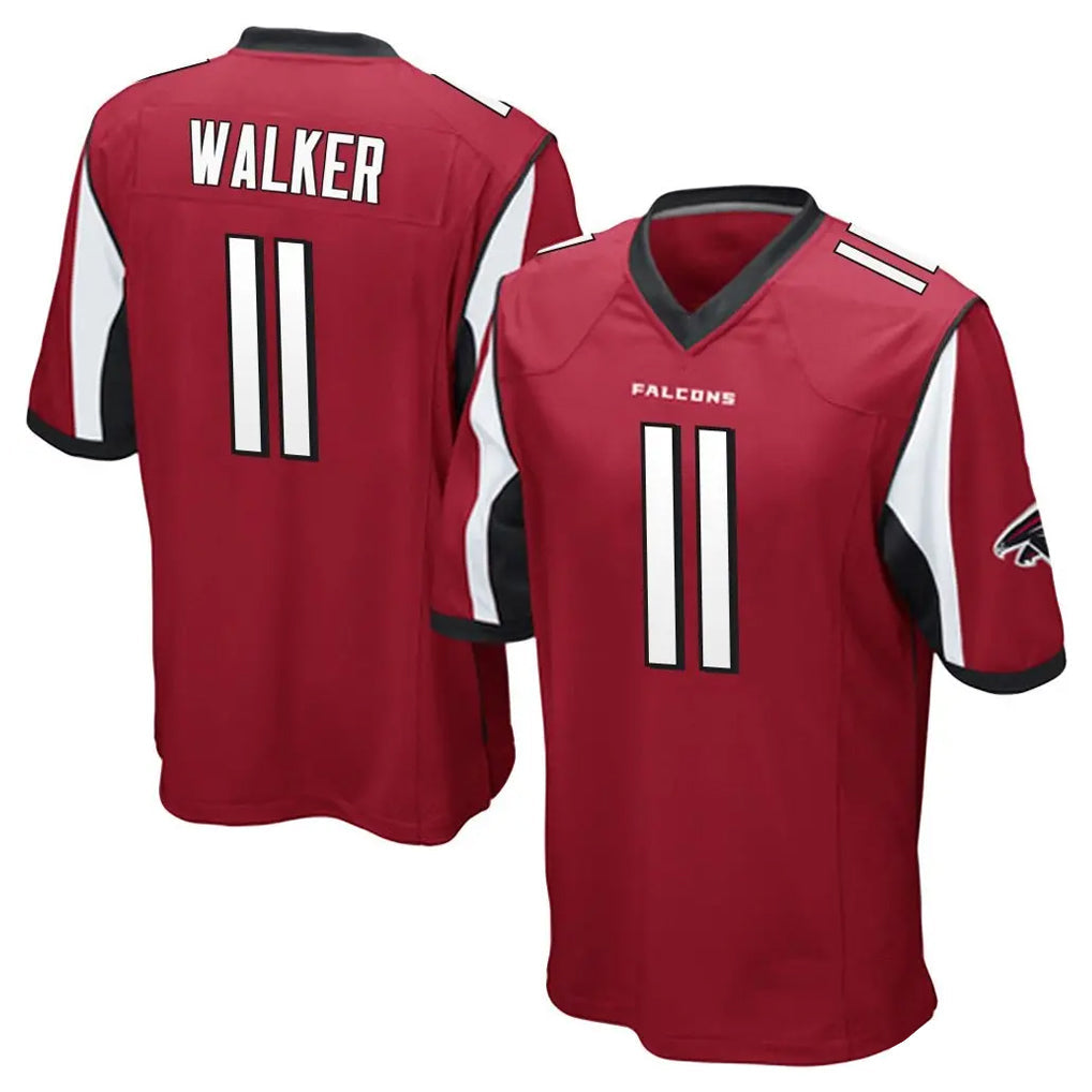 Elroe A.Falcons #11 Jalon Walker Player Red Color Vapor Home Game Stitched Jerseys