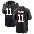 Elroe A.Falcons #11 Jalon Walker Player Black Throwback Game Stitched Jerseys