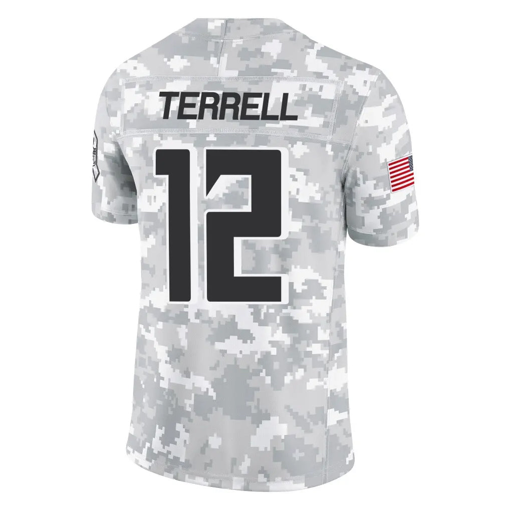 Elroe A.Falcons #12 Avieon Terrell Player Arctic Camo Salute to Service Limited Stitched Jerseys