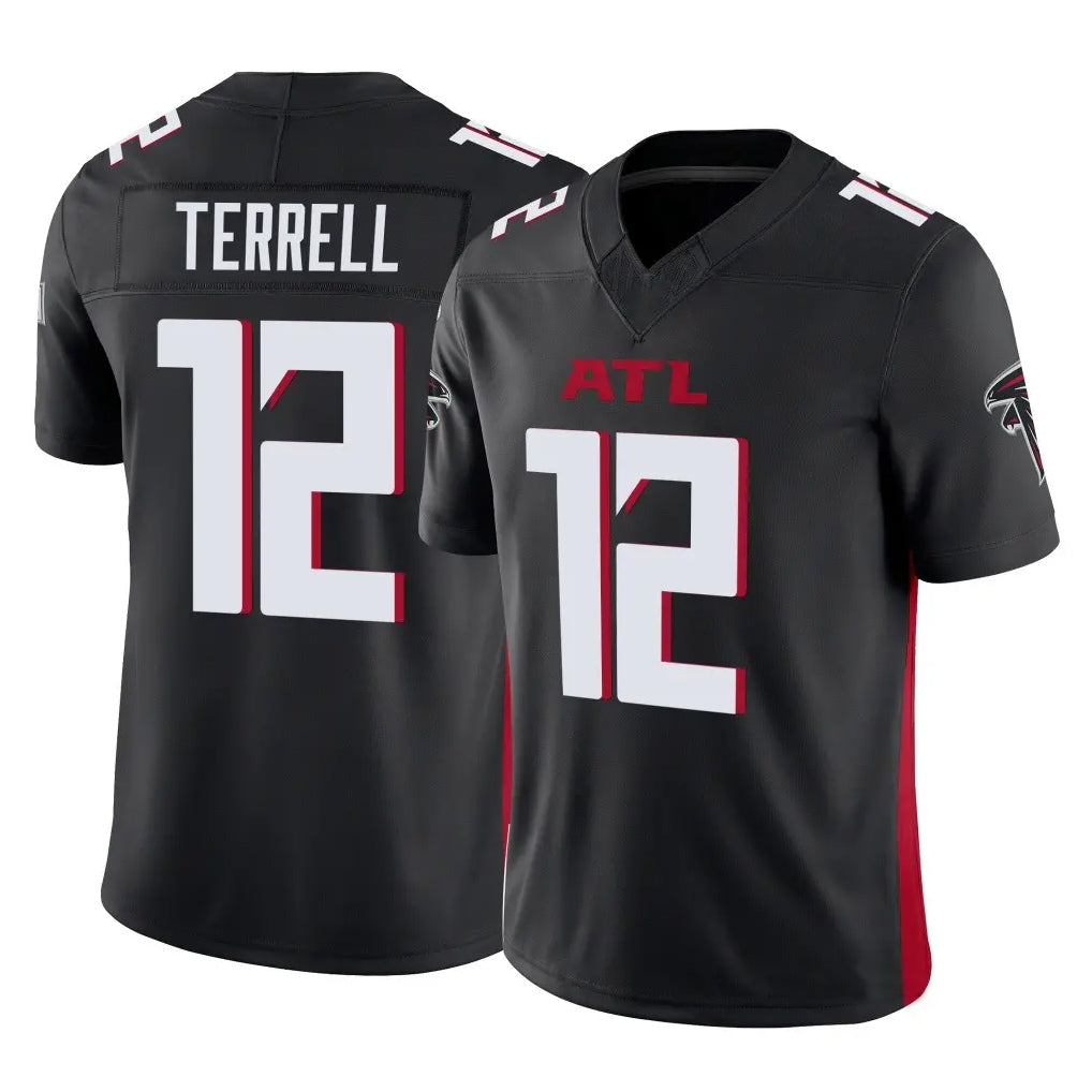 Elroe A.Falcons #12 Avieon Terrell Player Black Alternate Vapor F.U.S.E. Limited Stitched Jerseys