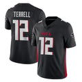 Elroe A.Falcons #12 Avieon Terrell Player Black Vapor Untouchable Limited Home Game Stitched Jerseys
