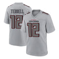 Elroe A.Falcons #12 Avieon Terrell Player Gray Fashion Home Game Stitched Jerseys