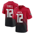 Elroe A.Falcons #12 Avieon Terrell Player Red Home Game Stitched Jerseys