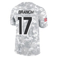 Elroe A.Falcons #17 Zachariah Branch Player Arctic Camo Salute to Service Limited Stitched Jerseys