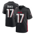Elroe A.Falcons #17 Zachariah Branch Player Black Home Game Stitched Jerseys