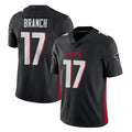 Elroe A.Falcons #17 Zachariah Branch Player Black Vapor Untouchable Limited Home Game Stitched Jerseys