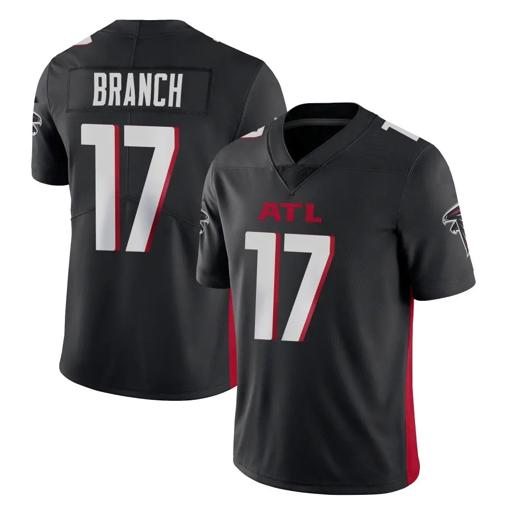 Elroe A.Falcons #17 Zachariah Branch Player Black Vapor Untouchable Limited Home Game Stitched Jerseys