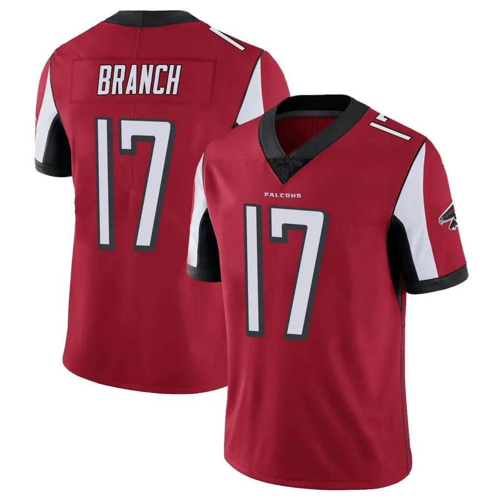 Elroe A.Falcons #17 Zachariah Branch Player Red Color Vapor Untouchable Limited Home Game Stitched Jerseys