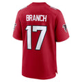 Elroe A.Falcons #17 Zachariah Branch Player Red Home Game Stitched Jerseys