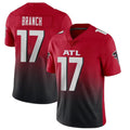 Elroe A.Falcons #17 Zachariah Branch Player Red Vapor Untouchable Limited Home Game Stitched Jerseys