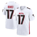 Elroe A.Falcons #17 Zachariah Branch Player White Home Game Stitched Jerseys
