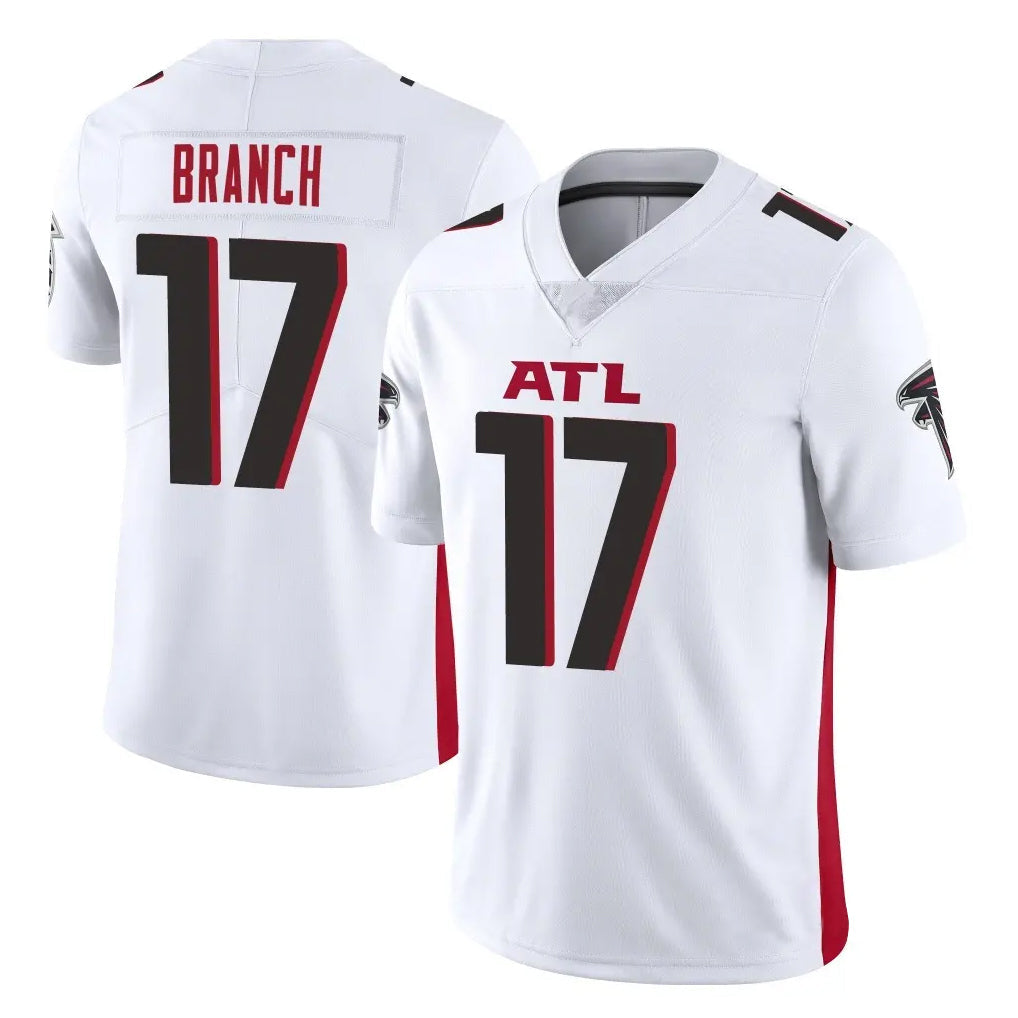 Elroe A.Falcons #17 Zachariah Branch Player White Vapor Untouchable Limited Home Game Stitched Jerseys