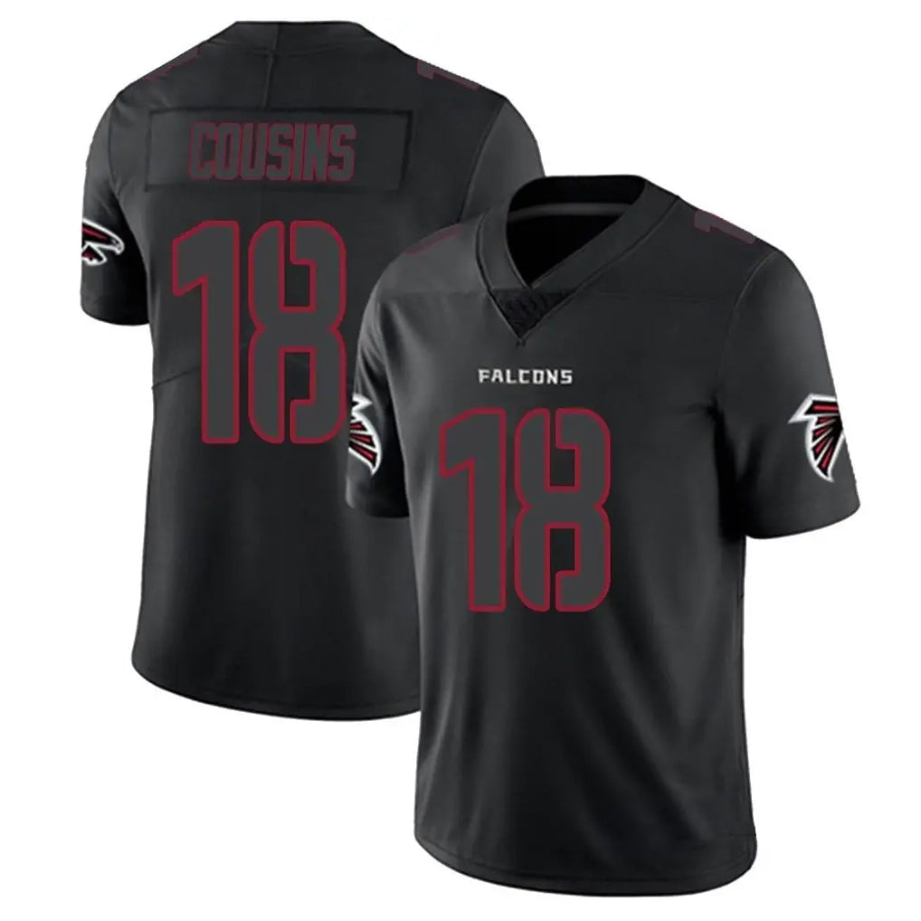 Elroe A.Falcons #18 Kirk Cousins Player Black Impact Limited Game Stitched Jerseys