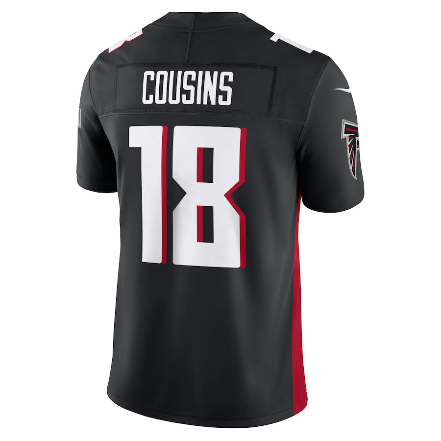 Elroe A.Falcons #18 Kirk Cousins Player Black Vapor F.U.S.E. Limited Stitched Jerseys