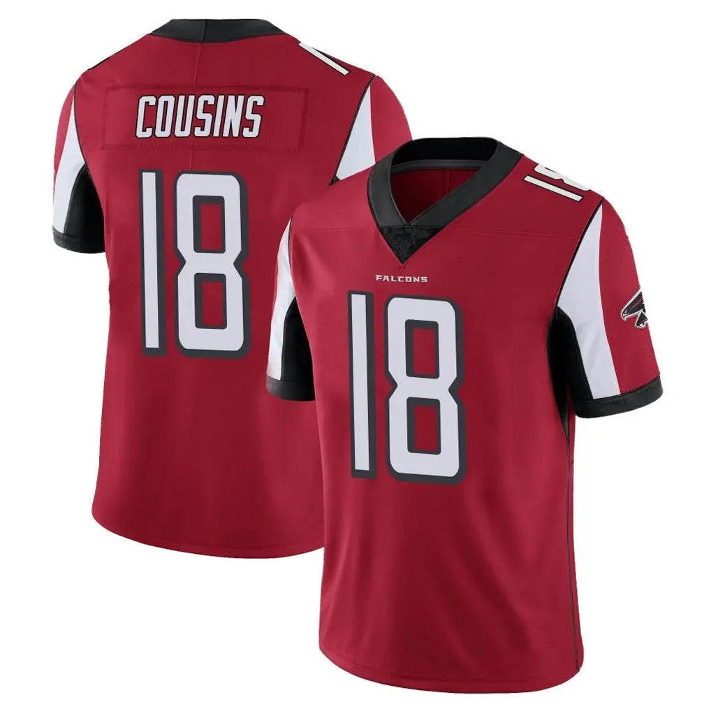 Elroe A.Falcons #18 Kirk Cousins Player Red Color Vapor Untouchable Limited Home Game Stitched Jerseys