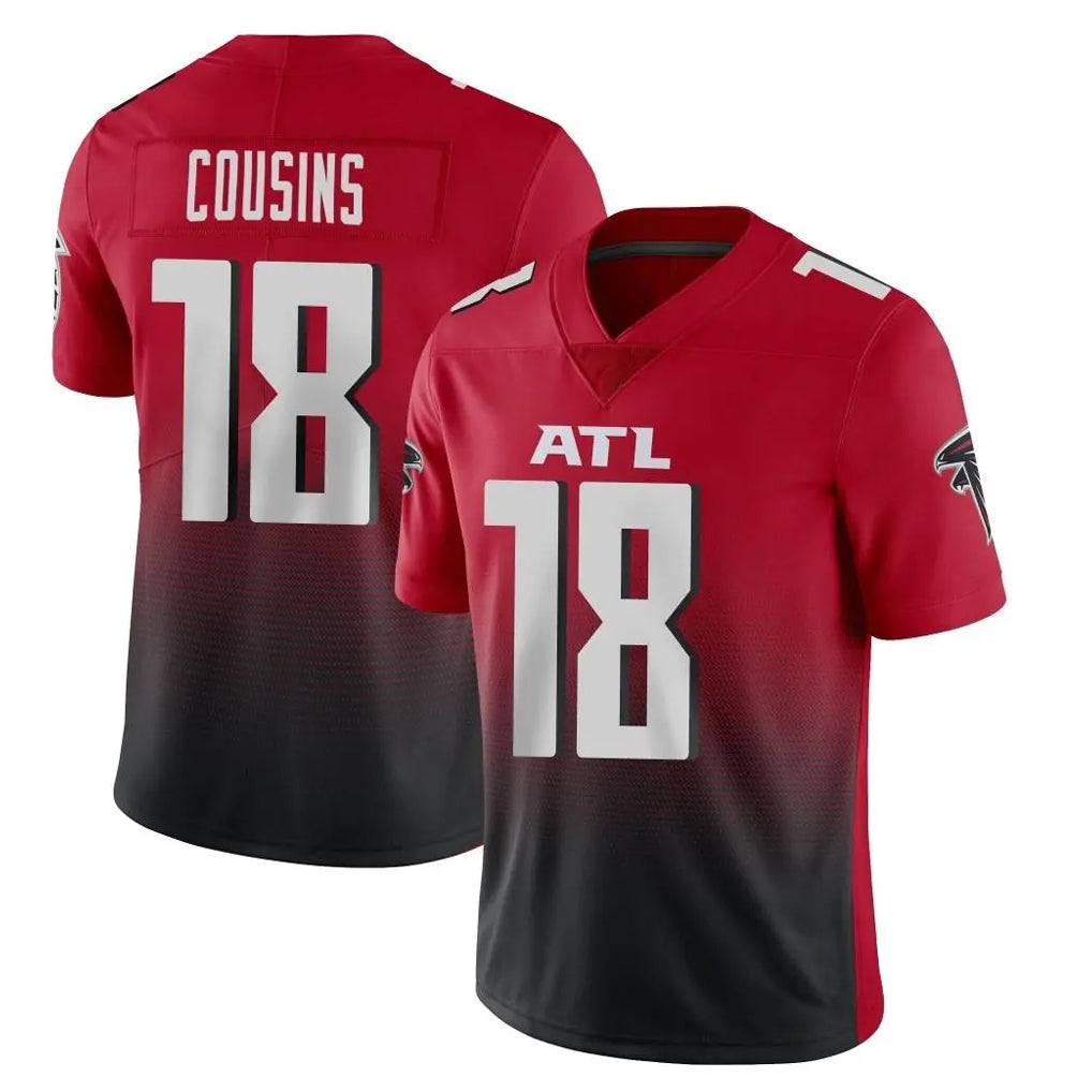 Elroe A.Falcons #18 Kirk Cousins Player Red Vapor Untouchable Limited Home Game Stitched Jerseys