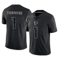 Elroe A.Falcons #1 Tua Tagovailoa Player Black RFLCTV Limited Game Stitched Jerseys