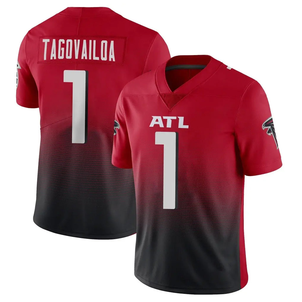 Elroe A.Falcons #1 Tua Tagovailoa Player Red Vapor Untouchable Limited Home Game Stitched Jerseys