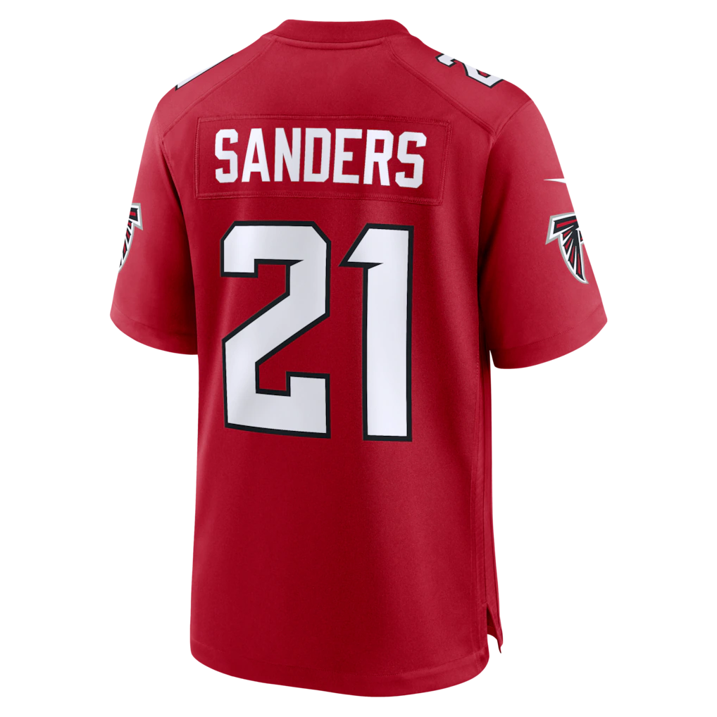 Elroe A.Falcons #21 Deion Sanders Red Retired Player Game Stitched Jerseys