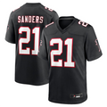 Elroe A.Falcons #21 Deion Sanders Black Player Game Stitched Jerseys