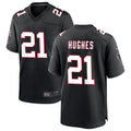 Elroe A.Falcons #21 Mike Hughes Player Black Throwback Game Stitched Jerseys