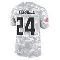 Elroe A.Falcons #24 A.J. Terrell Jr. Player Arctic Camo Salute to Service Limited Stitched Jerseys