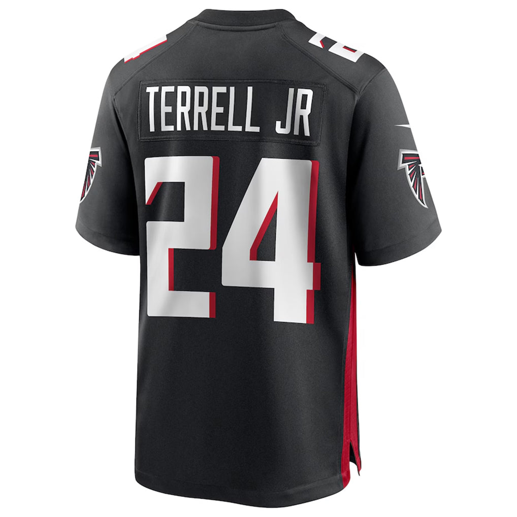 Elroe A.Falcons #24 A.J. Terrell Jr. Player Black Home Game Stitched Jerseys