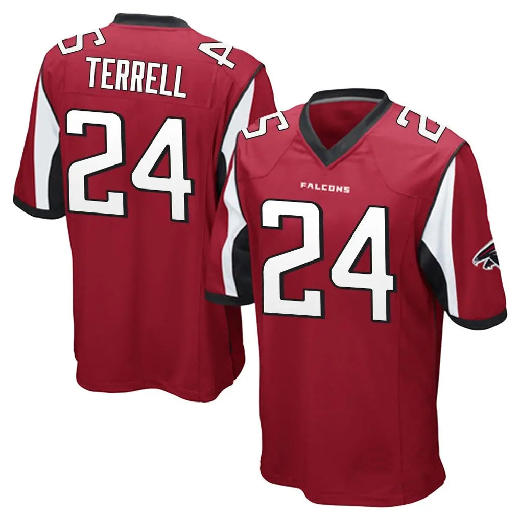 Elroe A.Falcons #24 A.J. Terrell Jr. Player Red Color Vapor Home Game Stitched Jerseys