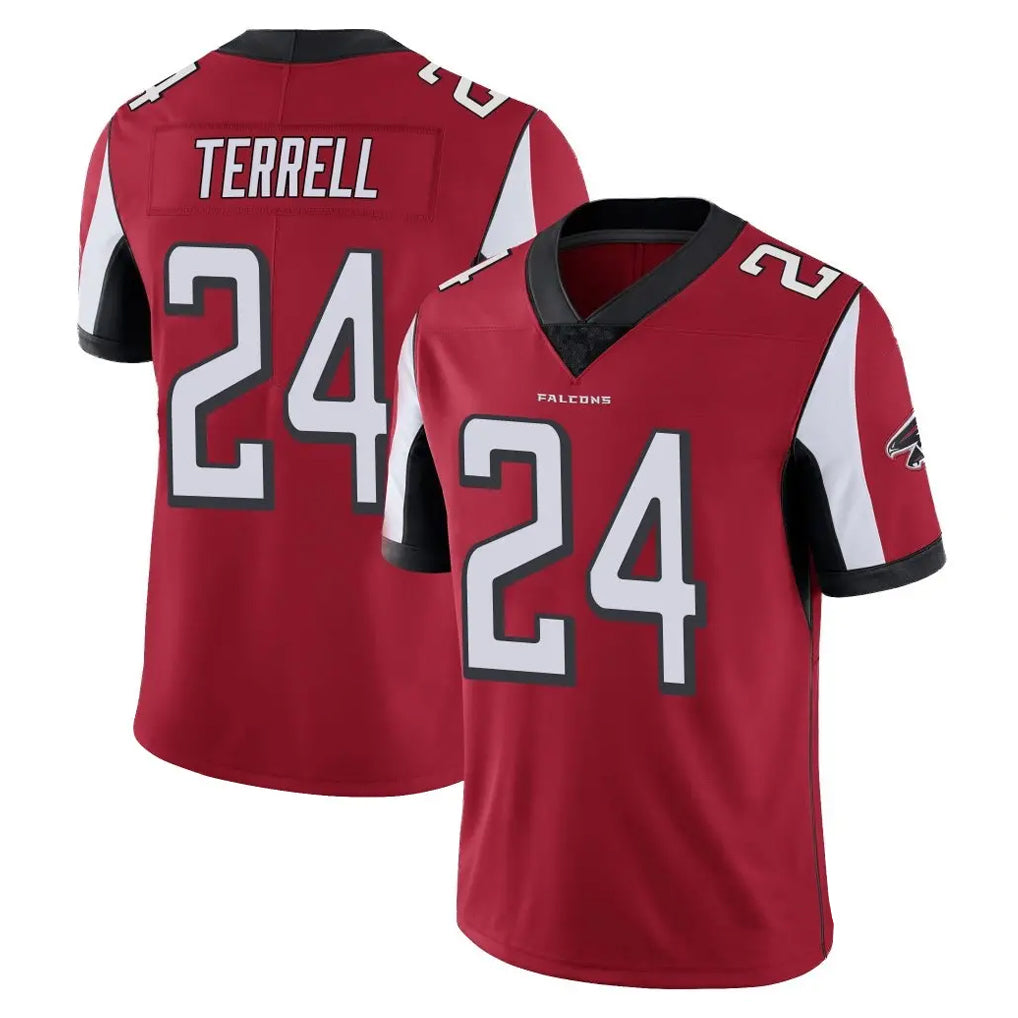 Elroe A.Falcons #24 A.J. Terrell Jr. Player Red Color Vapor Untouchable Limited Home Game Stitched Jerseys