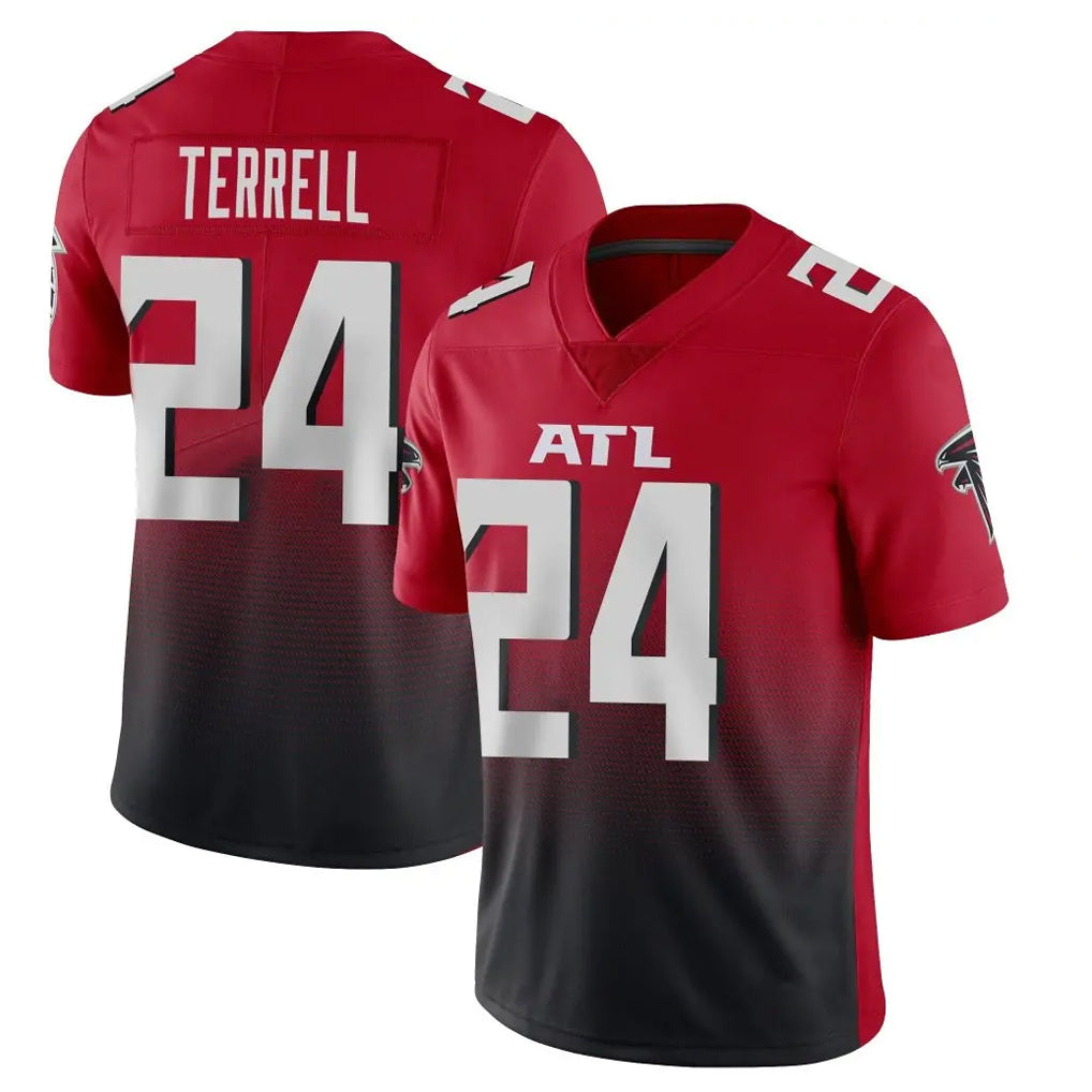 Elroe A.Falcons #24 A.J. Terrell Jr. Player Red Vapor Untouchable Limited Home Game Stitched Jerseys