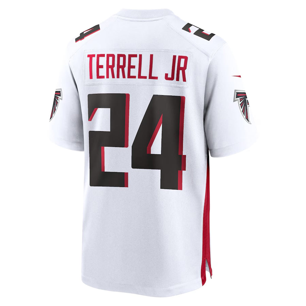Elroe A.Falcons #24 A.J. Terrell Jr. Player White Home Game Stitched Jerseys