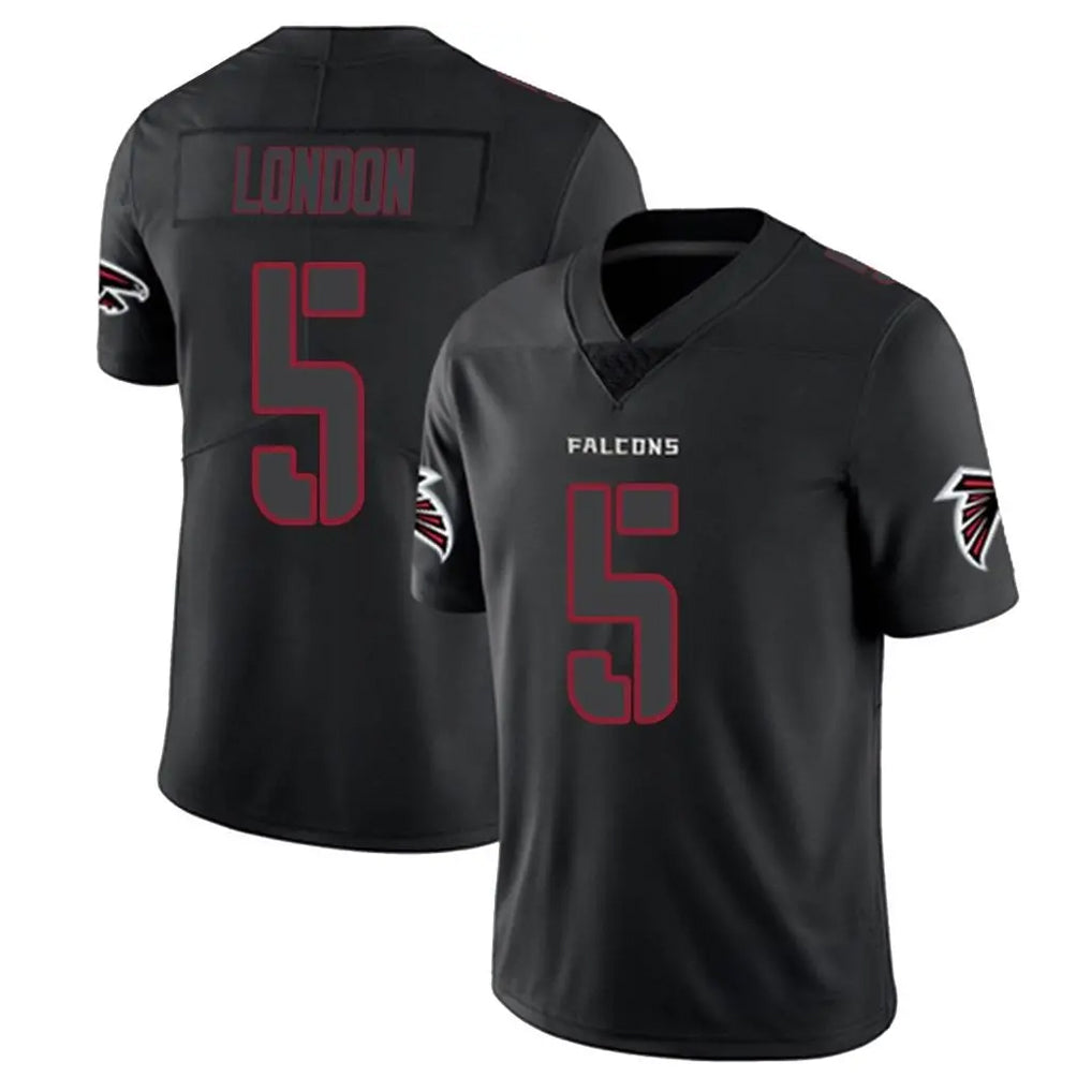 Elroe A.Falcons #5 Drake London Player Black Impact Limited Stitched Jerseys