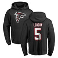 Elroe A.Falcons #5 Drake London Player Black Salute to Service Hoodies Stitched Jerseys